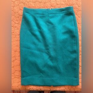 J. Crew Teal No. 2 Pencil Skirt